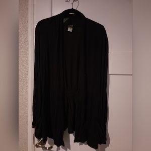 THX collection black cardigan, size